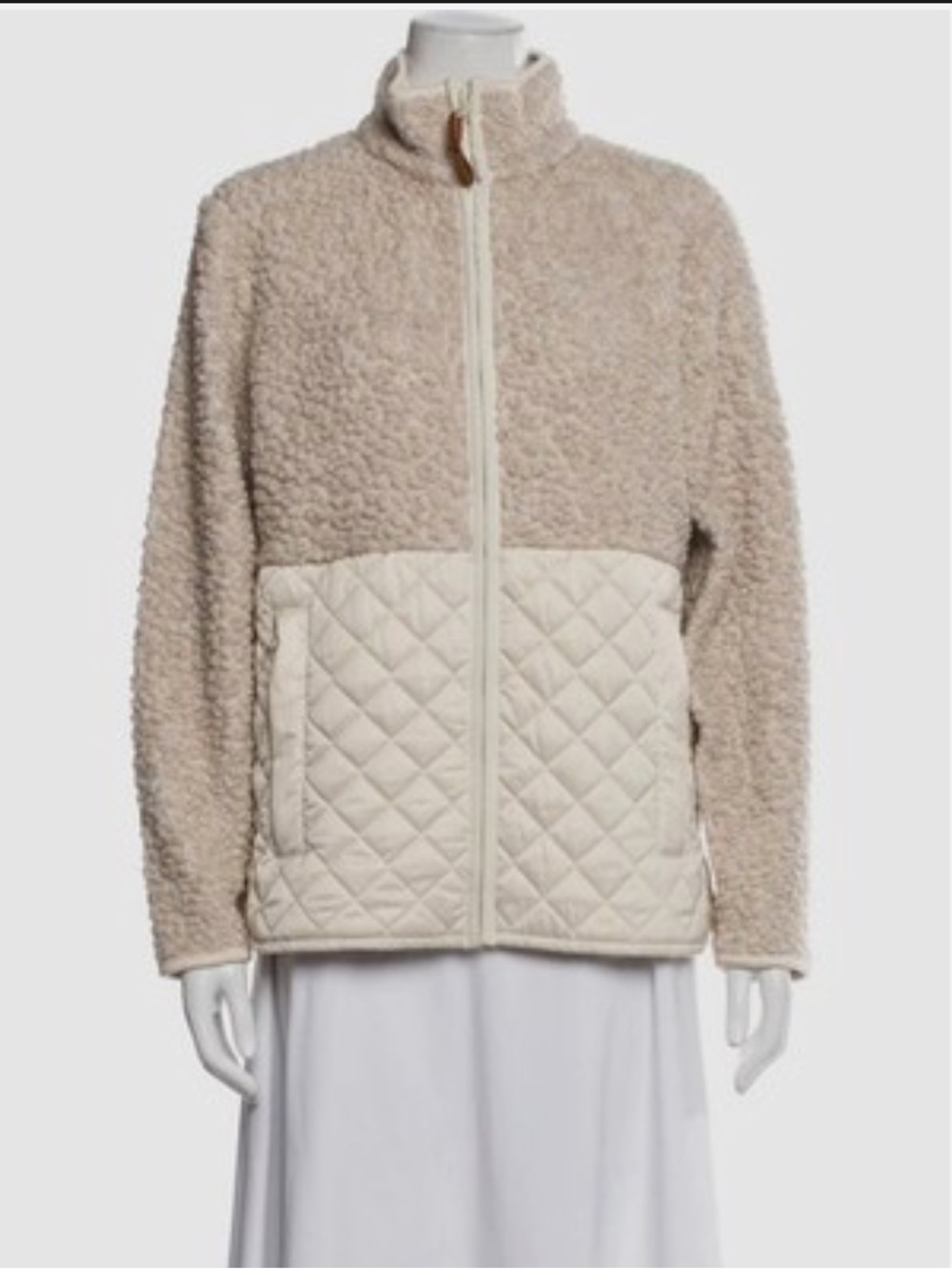 Tory Sport Sherpa Fleece Quilted Jacket